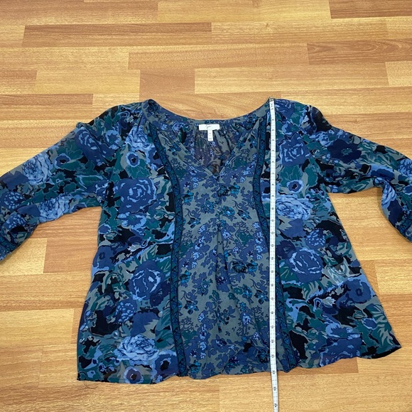 ✨Anthropologie Joie Silk Gloria Blue Top XS - Picture 11 of 12